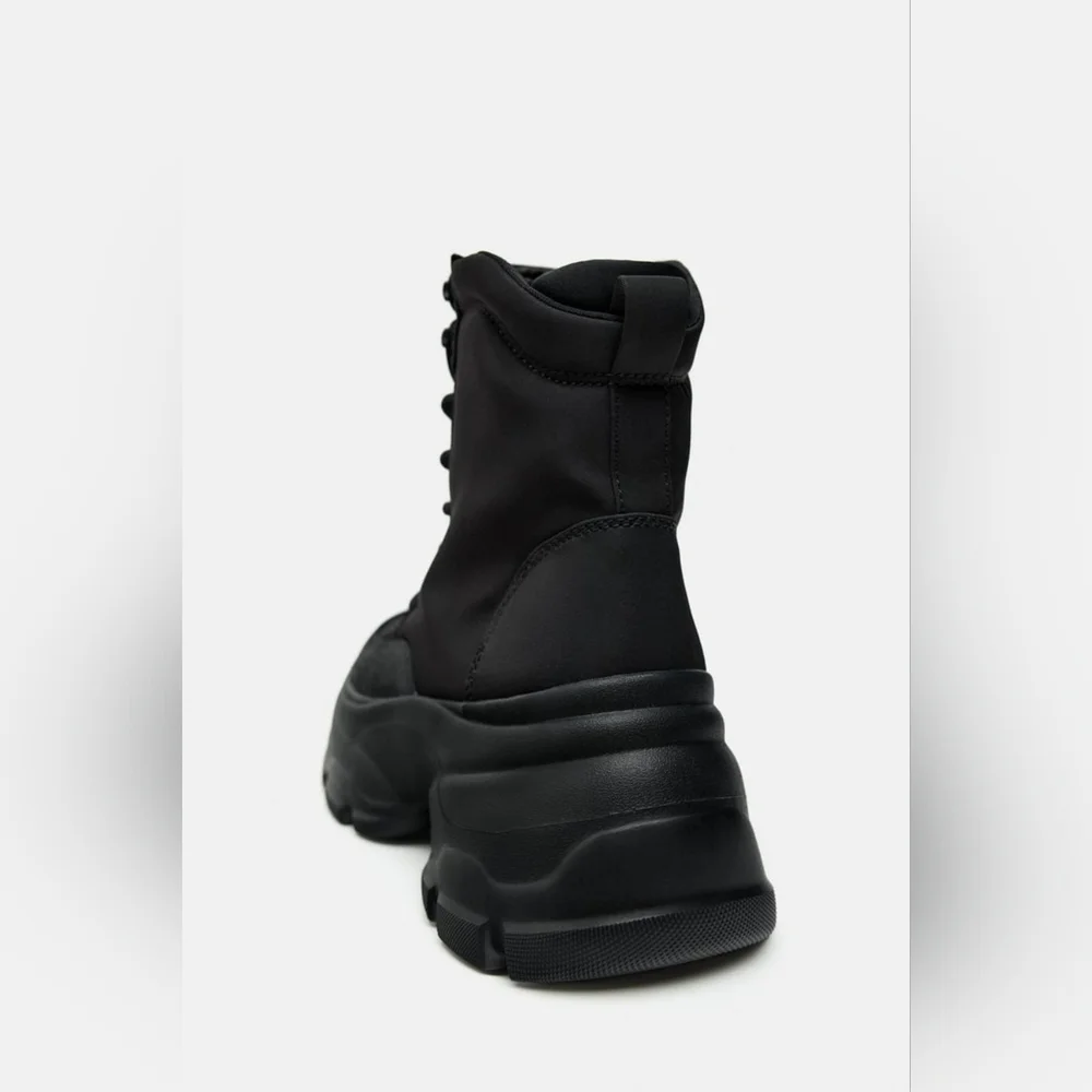 ZARA THICK-SOLED HIGH TOP SNEAKERS
